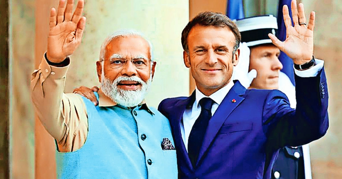 PM Modis Road Show With French President Emmanuel Macron In Jaipur 1, National Media